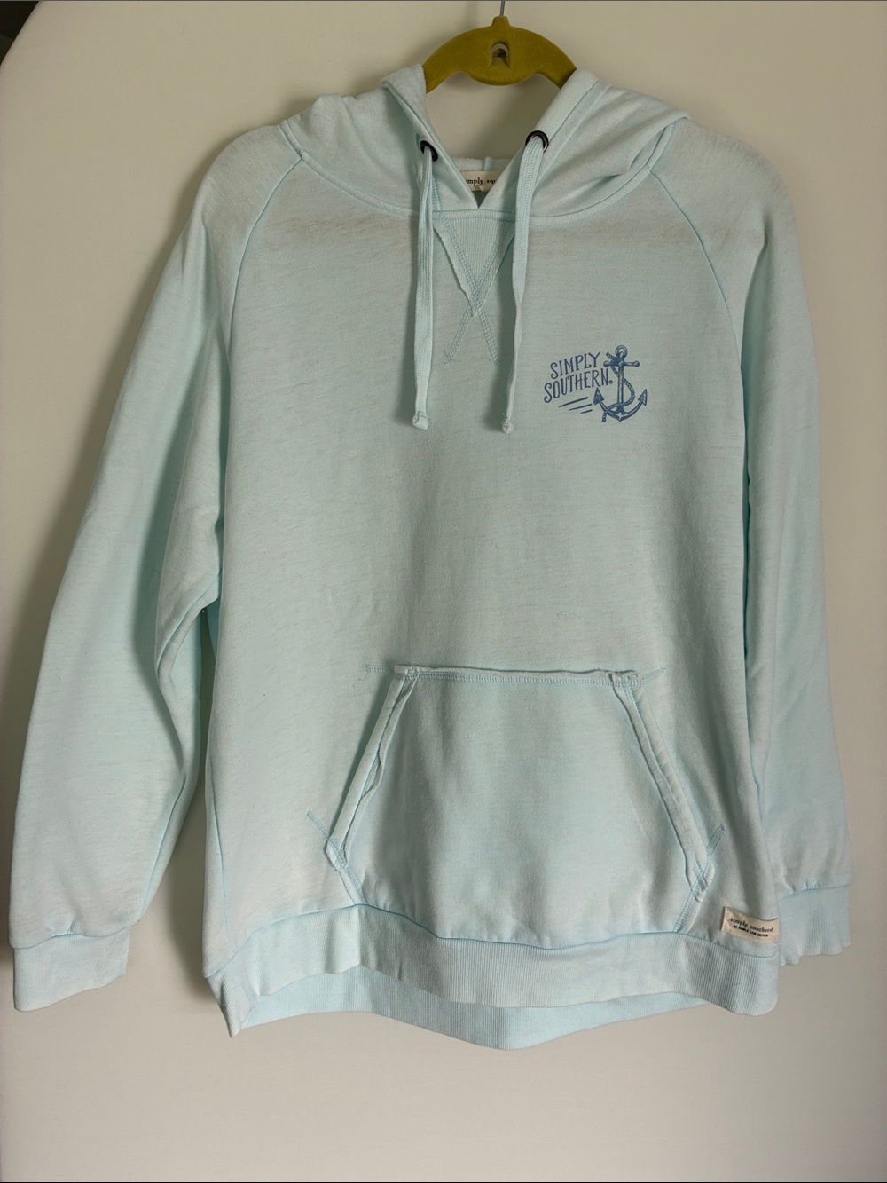 Simply Southern Light Aqua Pullover Hoodie
